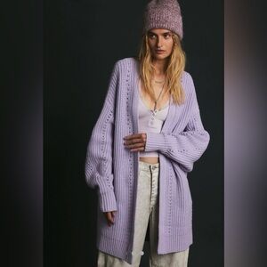 NWOT FREE PEOPLE NIGHTINGALE CARDI 💜